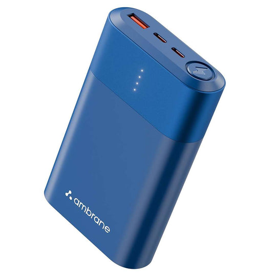 LX INDIA Powerbank Ambrane 20000mAh 33W Fast Charging Power Bank - Blue