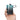 LX INDIA Powerbank black-blue Ambrane 20000mAh Small Pocket Size Powerbank, Hanging InBuilt Type C Cable