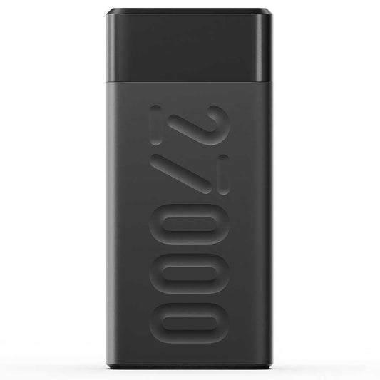 LX INDIA Power Bank Black Ambrane 27000mAh Powerbank, 20W Fast Charging, Triple Output (2 USB & 1 Type C)