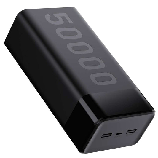 LX INDIA Power Bank Black Ambrane 50000mAh Powerbank, 20W Fast Charging, Triple Output (2 USB & 1 Type C)