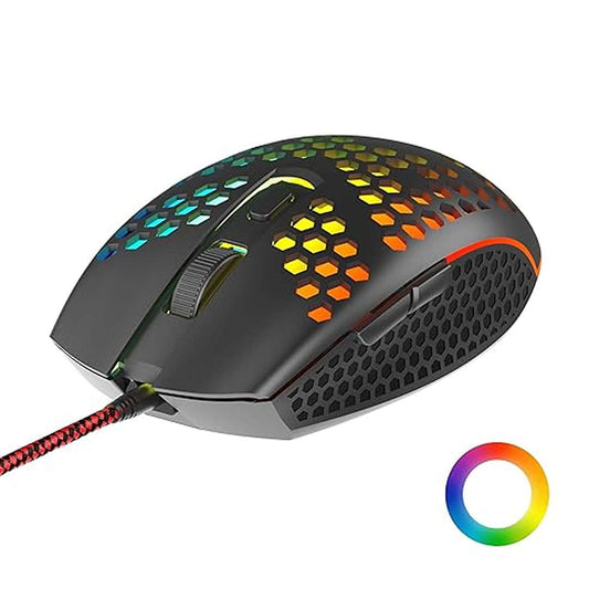 LXINDIA Mice Ambrane Honeycomb(TroneX, Black)