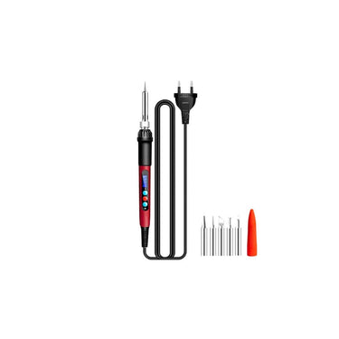 amiciTools 60W Electric Soldering Iron with 6 Solder Bits and Calibration Function