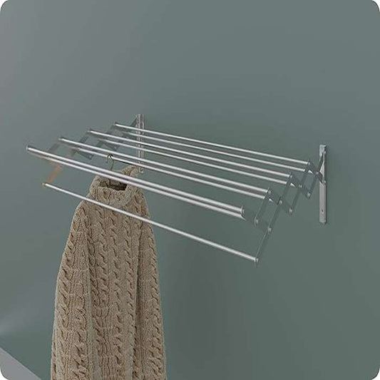 LX INDIA cloth drying stand Amiraj Premium Stainless Steel Multi Rod Clothes Drying Stand (3 Feet, 9 Rod)