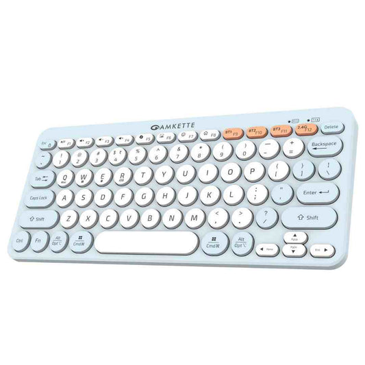 LX INDIA Keyboards Blue Amkette New and Improved Optimus BT 4 in 1 Multi Device Wireless Keyboard/Bluetooth Keyboard