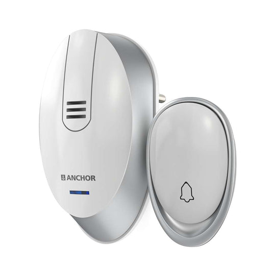 LX INDIA Wireless Door Bell Anchor by Panasonic Kinetic Wireless Doorbell, with 4 Volume Level, bronze, OneColor