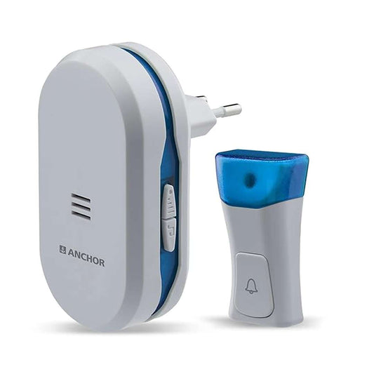 LX INDIA Wireless Door Bell Anchor by Panasonic Wireless Doorbell | 45 Melodies Calling Bell,(22720)