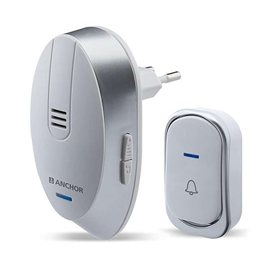 LX INDIA Wireless Door Bell Anchor by Panasonic Wireless Doorbell | 45 Melodies Calling Bell, (22730)