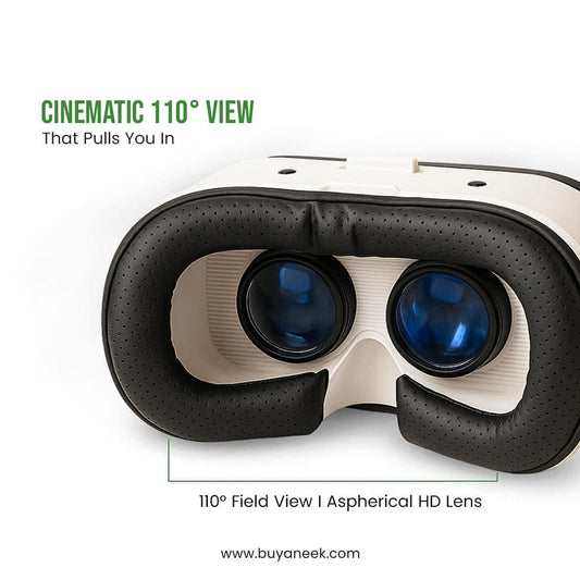 LX INDIA VR Headset ANEEK VR Headset HD Aspherical Lenses & 110° View | Fits Android & iOS Adjustable Comfort Straps