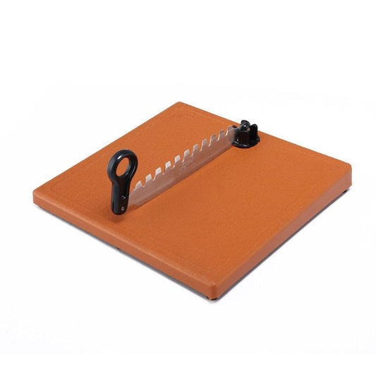 LX INDIA Fruit Cutter Anjali FC.06 Fantastique Flexi Stainless Steel Vegetable and Fruit Cutter with Chopping Board  Tool for Cutting Vegetables, Fruits, and Nuts – Brown