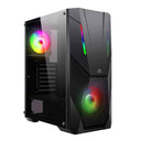 LXINDIA Cabinets Ant Esports ICE-211TG Mid Tower ARGB Gaming Cabinet