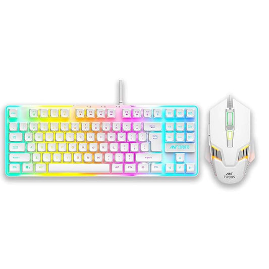 LX INDIA Keyboards Ant Esports MK710 V2 Membrane TKL Wired Gaming Keyboard Mouse Combo