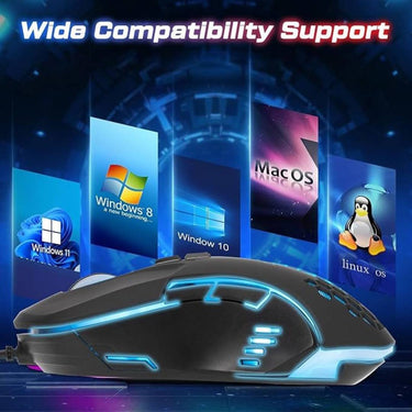 LXINDIA Mice Ant Plus Ghost 30 Ergonomic 7200 DPI RGB Optical Wired Gaming Mouse