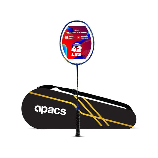 LXINDIA Badminton Rackets Apacs Z Ziggler Reborn (Unstrung 42 LBS High Tension) Blue