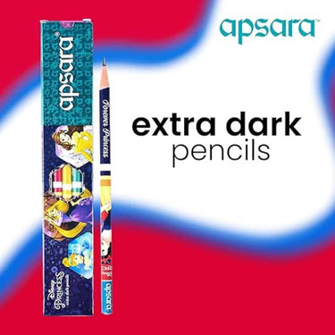 LXINDIA Pencil Apsara Disney Princess Extra Dark Pencil (pack of 2)