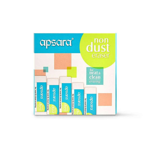 LXINDIA Eraser Apsara Non Dust Jumbo Erasers - Pack of 40