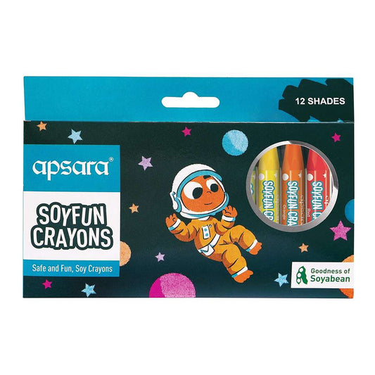 LXINDIA Crayons Apsara Soyfun Crayons - 12 Shades  (Pack of 3)