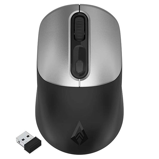 LX INDIA Mice Archer Tech Lab Bluetooth Wireless Mouse with BT 5.0/3.0 & 2.4GHz USB Receiver (Black and Grey)