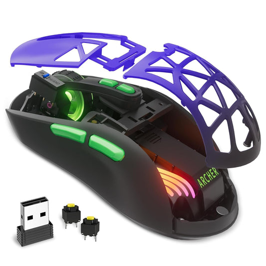 LX INDIA Mice Archer Tech Lab Hawkeye Bluetooth Wireless Pro Gaming Mouse