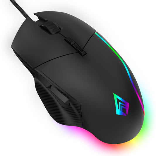 LX INDIA Mice Archer Tech Lab Recurve 300 Wired Gaming Mouse (Black)