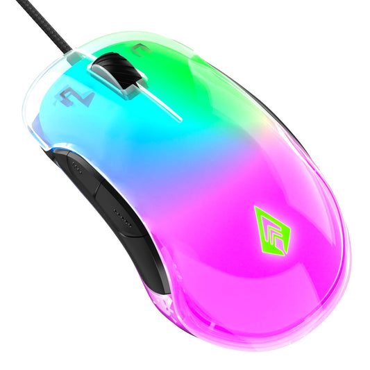 LX INDIA Mice Archer Tech Lab Recurve 400 Wired Gaming Mouse (Transparent)