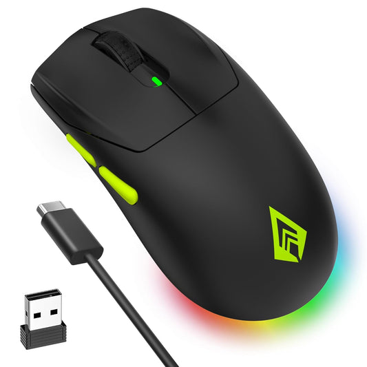 LX INDIA Mice Archer Tech Lab Recurve 600 Wireless Gaming Mouse (Black)