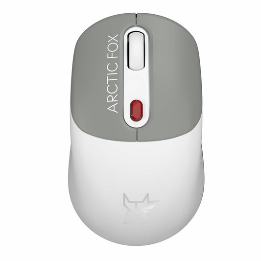 LX INDIA MICE Cool Gray Arctic Fox ProMaxe Wireless Mouse, 2400 DPI, 2.4 GHz with USB Nano Receiver