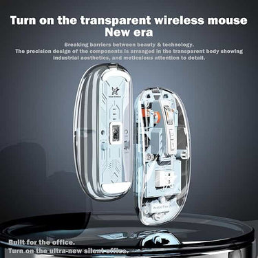 LXINDIA Mice Arctic Fox Pureview Transparent Wireless Mouse