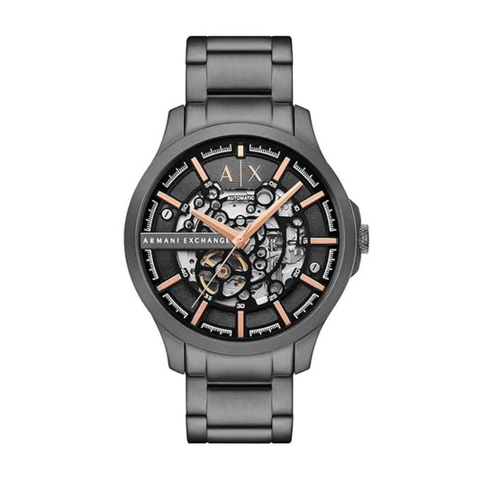 LX INDIA Analog Watch Armani Exchange Stainless Steel Analog Black Dial Men's Watch