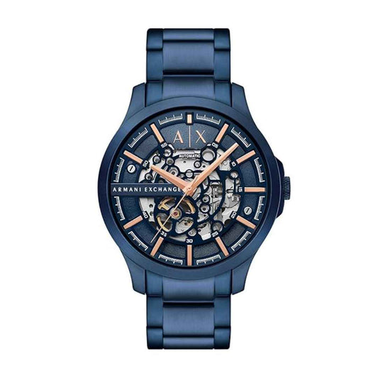 LX INDIA Analog Watch Armani Exchange Stainless Steel Analog Blue Dial Men's Watch