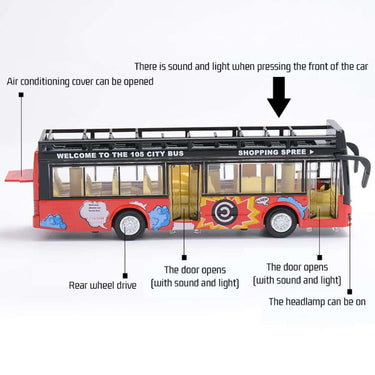 LXINDIA Toys ARNIYAVALA Diecast Metal Alloy London Long Bus