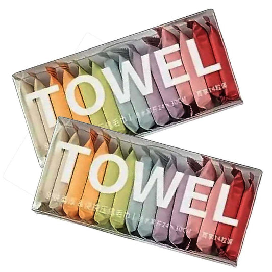 LX INDIA Towels ARQIVO® Compressed Portable Face Towel Washcloth  Reusable Wet and Dry Disposable Towel Tablet (Pack of 28)