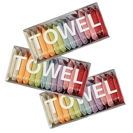 LX INDIA Towels ARQIVO® Compressed Portable Face Towel Washcloth  Reusable Wet and Dry Disposable Towel Tablet (Pack of 42)
