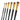 LXINDIA Painting Brush Art Asia Short Hair Flat Synthetic Painting Brush Set of 6pc