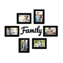 LXINDIA photo frame Art Street Family wall photo frame and MDF Plaque (Set of 6)