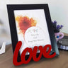 LXINDIA photo frame Art Street Love Table Photo Frame (red and Black)