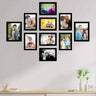 LXINDIA photo frame Art Street Rectangular Photo Frame For Wall (Set Of 10) Black