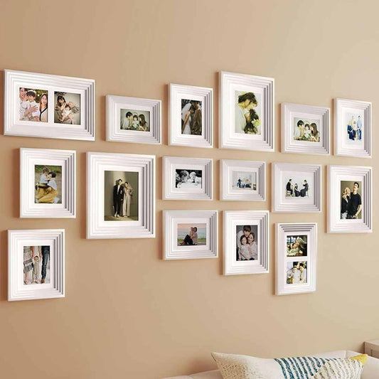 LX INDIA photo frame Art Street Shooting Star Premium 3D Wall Photo Frames Timeline for living Room,Step-White Photo frames