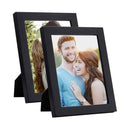 LXINDIA photo frame Art Street Wall and Table Top Photo Frames (Set of 2) Black