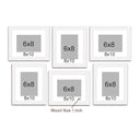 LXINDIA photo frame Art Street Wall Photo Frame (Set of 6) Black