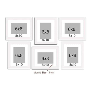 LXINDIA photo frame Art Street Wall Photo Frame (Set of 6) Black