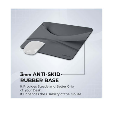 LXINDIA Mouse Pad ARTBRIZ Brizberry Mouse Pad Anti Skid Rubber Base (ArtPro Dark Grey Pack of 1)