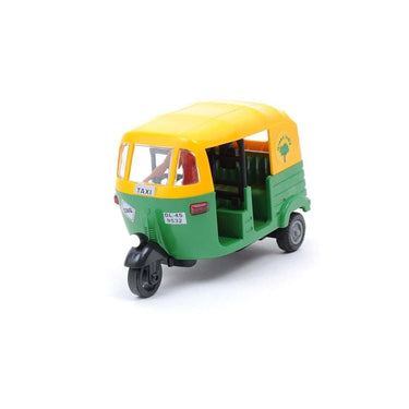 LXINDIA Toys ARTLABEL Plastic Cng Auto Rickshaw with Pull Back Toys