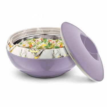 LXINDIA Hot Pot Asian Venus Inner Steel Casserole 2500 ml Voilet