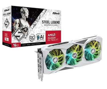 LXINDIA Graphics Card ASROCK RX 7600 XT Steel Legend