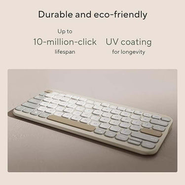 LXINDIA Keyboards ASUS Marshmallow Kw100 Keyboard (Color Oat Milk)