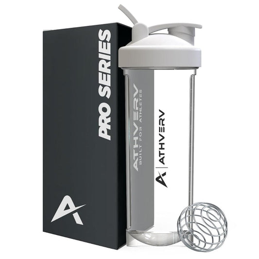 LX INDIA Shakers ATHVERV Pro Gym Shaker Bottle, Shakers for Protein Shake, 900ml (Transparent/White)