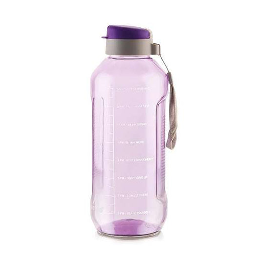 LXINDIA bottle ATTRO Ultra Pro 2 Motivational 2L BPA-Free Water Bottle with Leak-Proof Flip-Top Cap, Nylon Strap  Violet