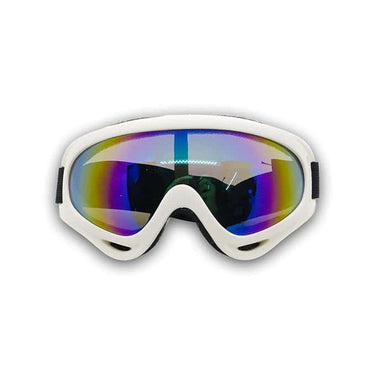 LXINDIA Goggles AUTOPOWERZ Goggles for bike rider (White Rainbow)