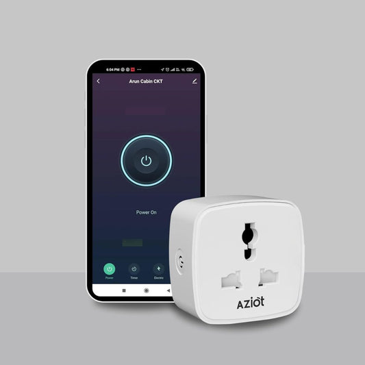 LX INDIA Smart Plug AZIOT 10A Smart Plug with Energy Monitoring – WiFi/Bluetooth
