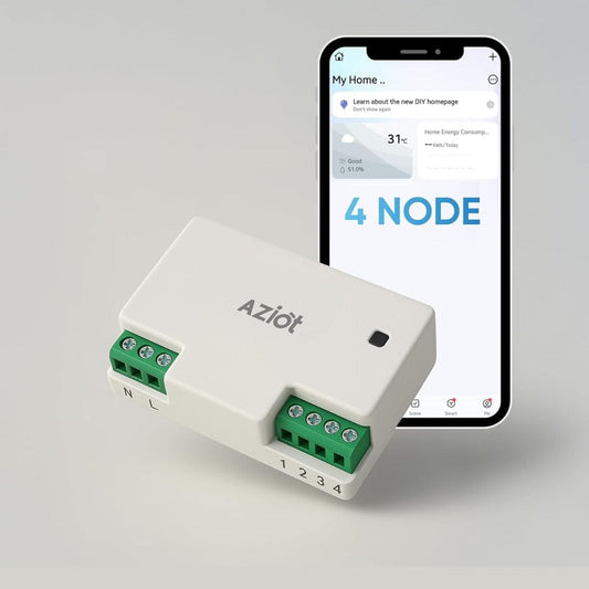 LX INDIA Wifi switch board AZIOT 4 Node Smart Switch (4 Node)